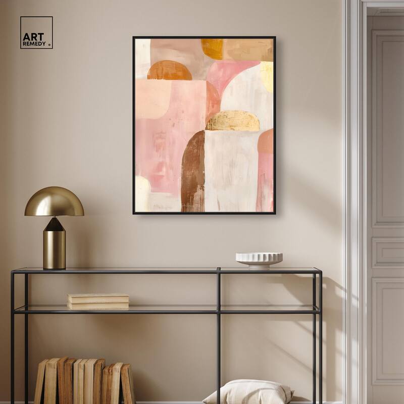 Rose Quartz and Sand II Canvas by Art Remedy