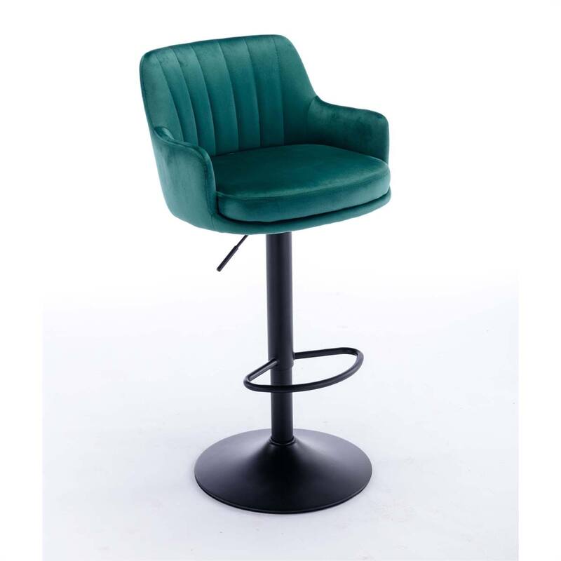 Bar Stools Set of 2 - Adjustable Barstools with Back and Footrest