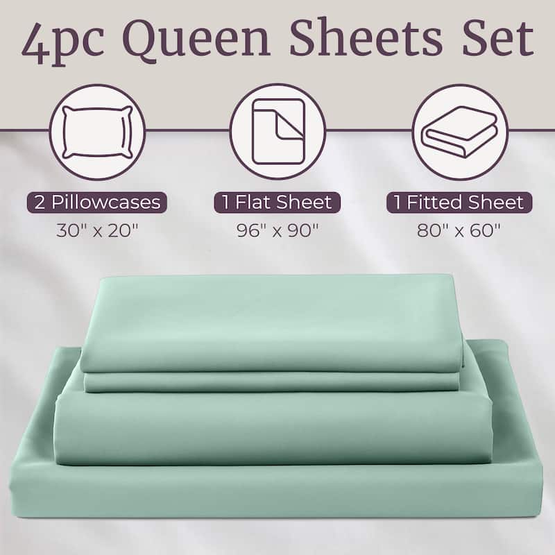Wrinkle Resistant Brushed Microfiber Sheet Set by Windsor Home