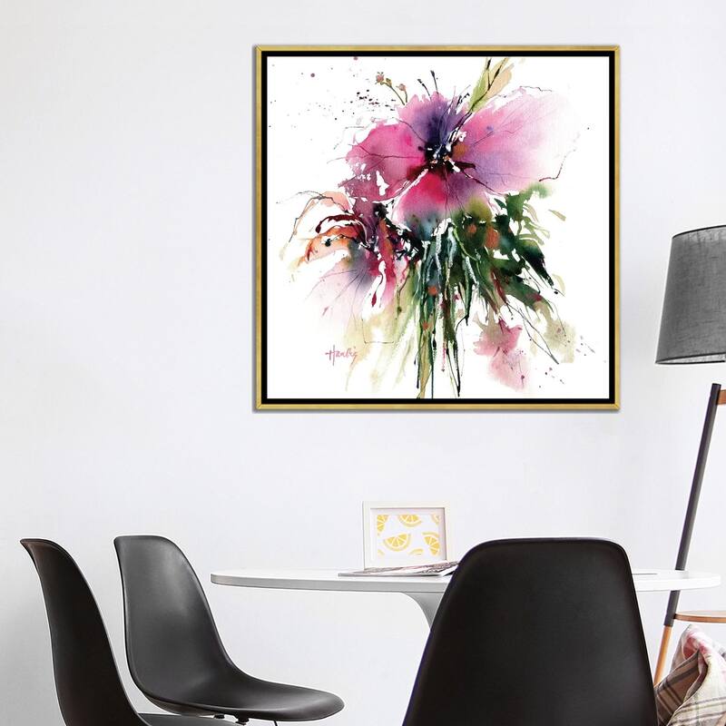 iCanvas "Hibiscus" by Pamela Harnois Framed