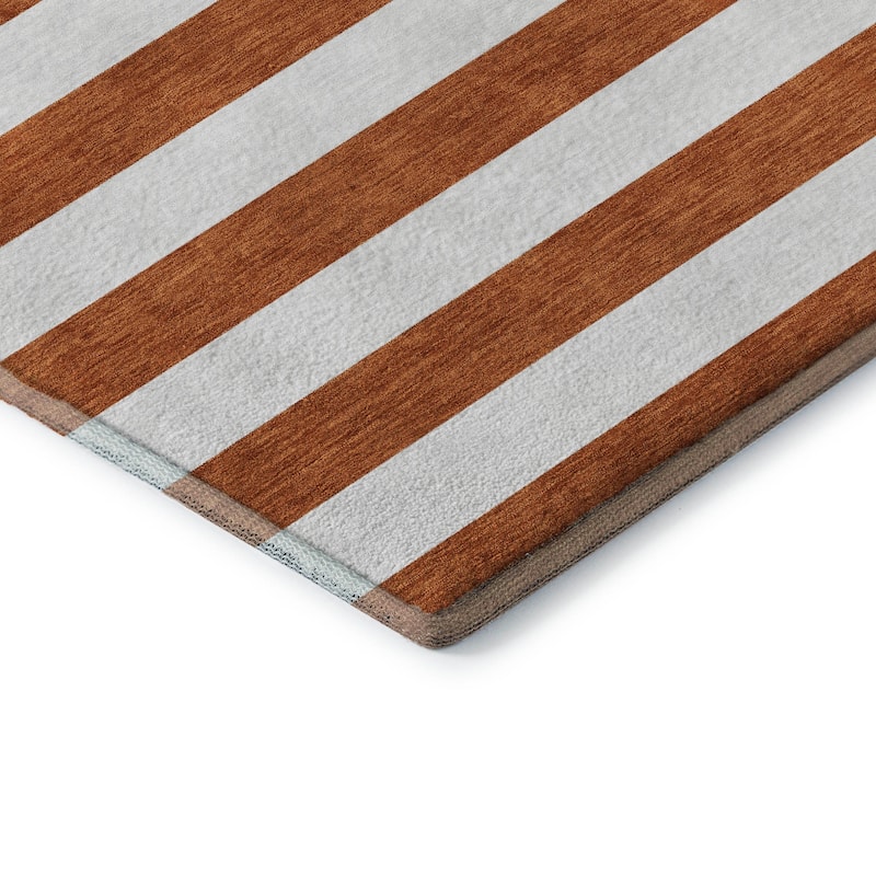 Premium Washable Super Soft Cabana Stripe Mayfield Rug
