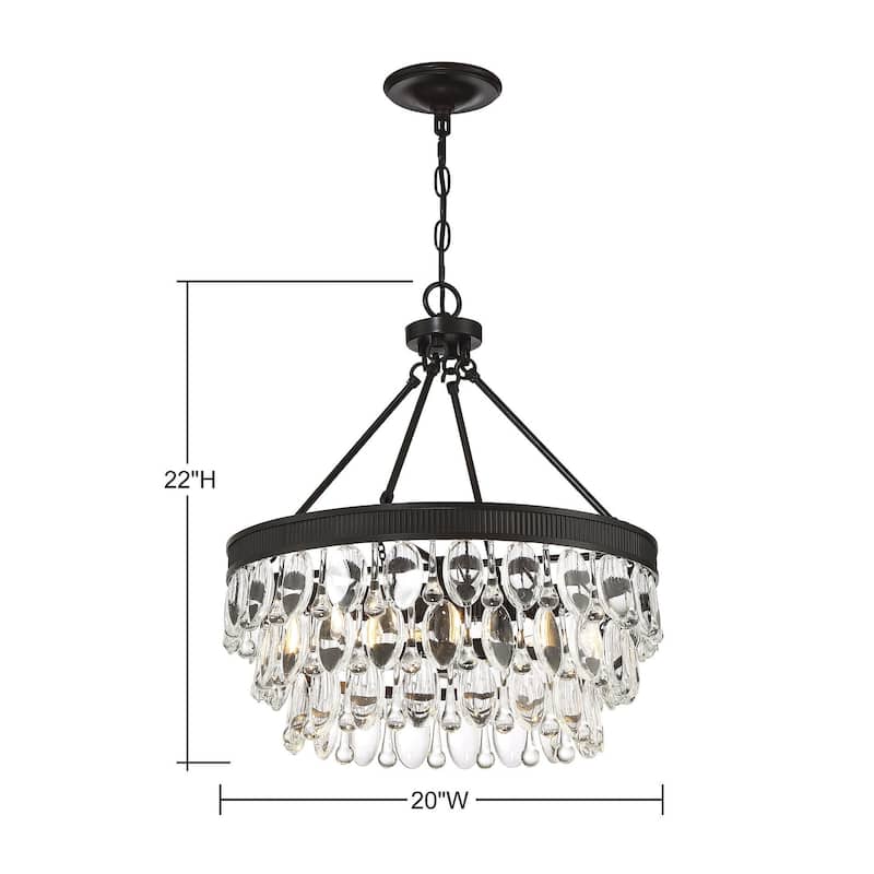 Savoy House Windham 4 Light 20" Wide Crystal Chandelier