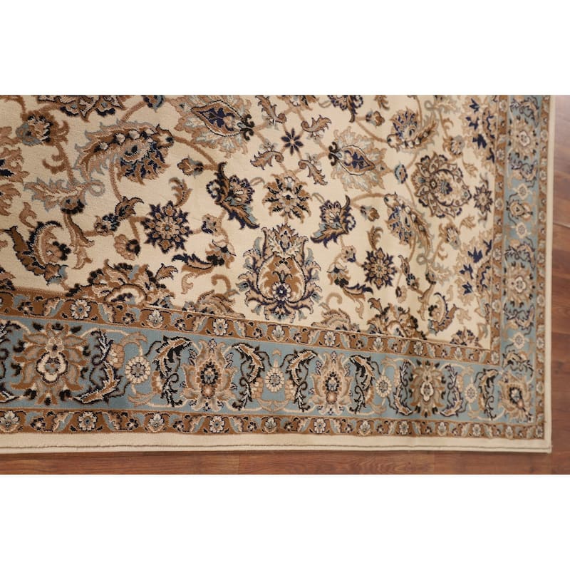 Floral Kashan Turkish Oriental Area Rug Machine Made Carpet - 4'4" x 6'2"