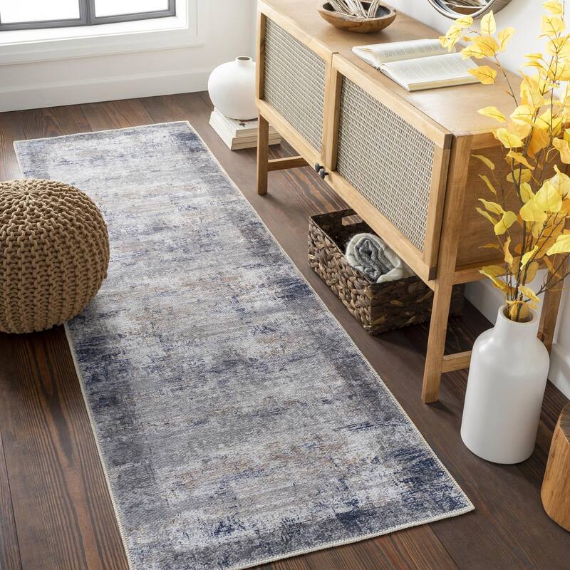 Livabliss Traditional Tahmis Medallion Washable Area Rug