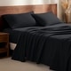 preview thumbnail 90 of 99, Bare Home Cotton Flannel Sheet Set - Velvety Soft Heavyweight Full - Black
