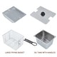 preview thumbnail 2 of 4, 24L Electric Deep Fryer, Dual Tank Stainless Steel Commercial Fryer with Basket and Lid