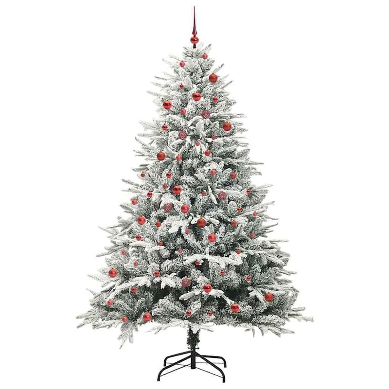 vidaXL Artificial Christmas Tree Green PVC