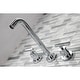 preview thumbnail 4 of 36, Manhattan 3-Hole Wall Mount Roman Tub Faucet in Brushed Brass