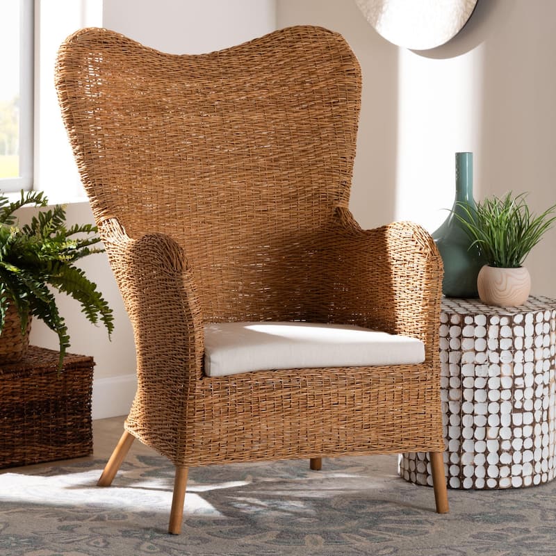 Terra Bohemian Light Honey Rattan Arm Chair