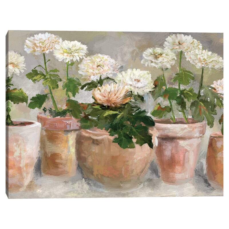 Mums the Word Portrait by Studio Arts Canvas Art Print