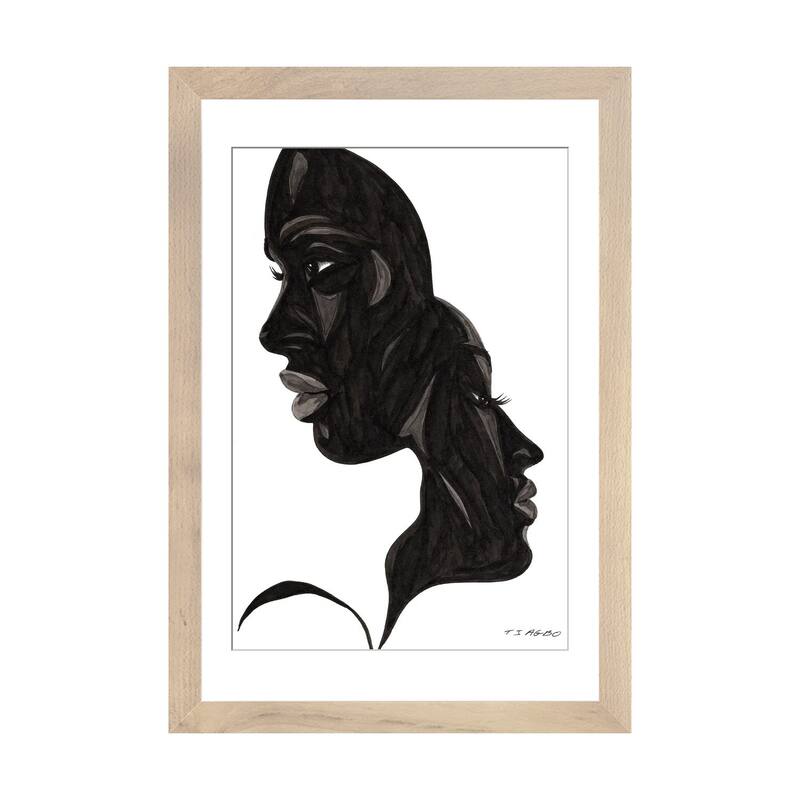 iCanvas "Split Decision" by TJ Agbo - Natural - 32x24x1