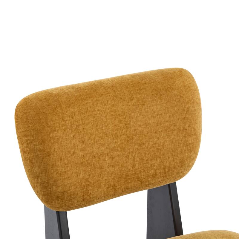 Lounge Armless Accent Chair with Wood Frame, Set of 2