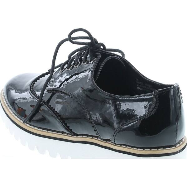 Shop Cape Robbin Venus 1 Womens Fashion Patent Leather Lugged Sole