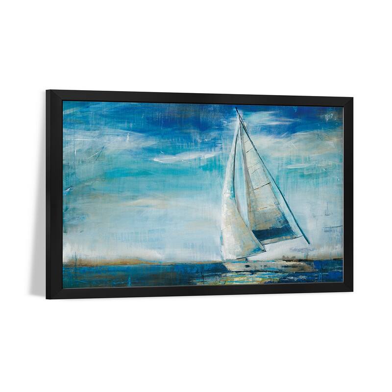 Sail Away Premium Framed Poster by Liz Jardine
