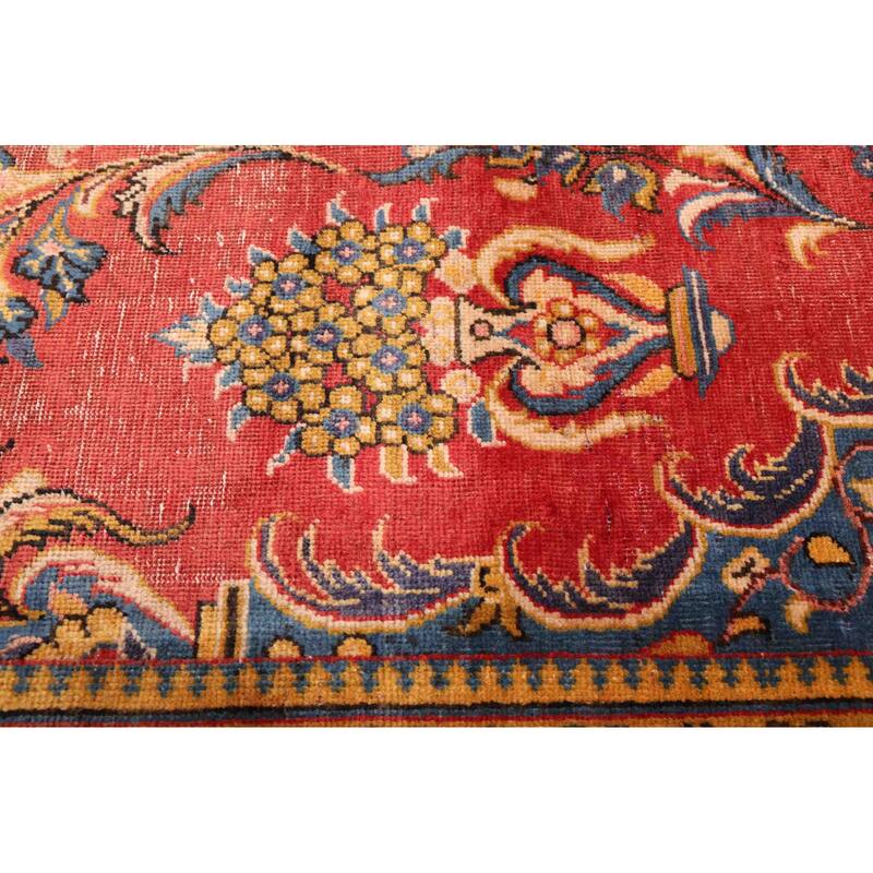 ECARPETGALLERY Hand-knotted Antalya Vintage Red Wool Rug - 6'2 x 10'1