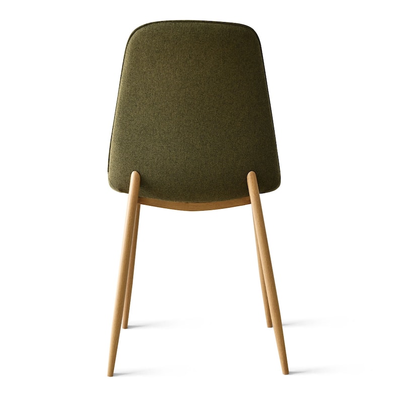 Mid-Century Solid Back Side Dining Chair (Set of 4)