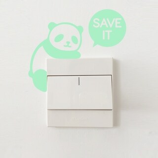 Walplus Peel and Stick Glow In The Dark Bear Wall Sticker Home Room Decor