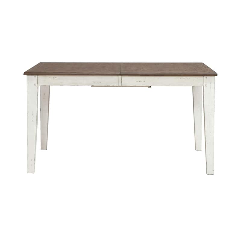 Al Fresco Rectangular Leg Table 74" for Dining Room, Butterfly Leaf - Width 40" x Depth 74" x Height 30"