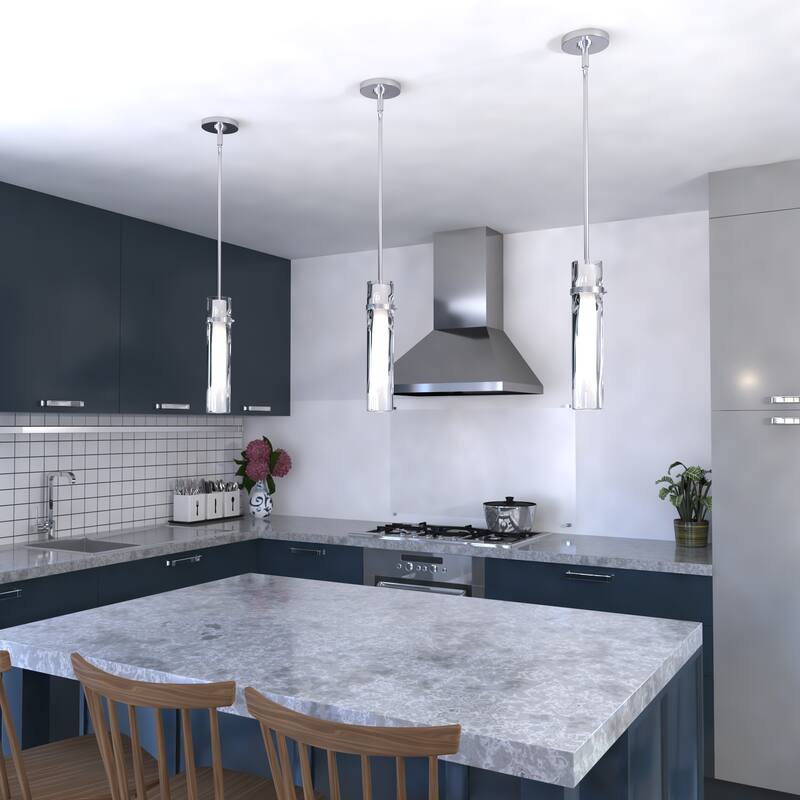 Vilo Contemporary Mini Pendant Ceiling Light White Glass