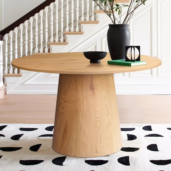 Round wood pedestal sales