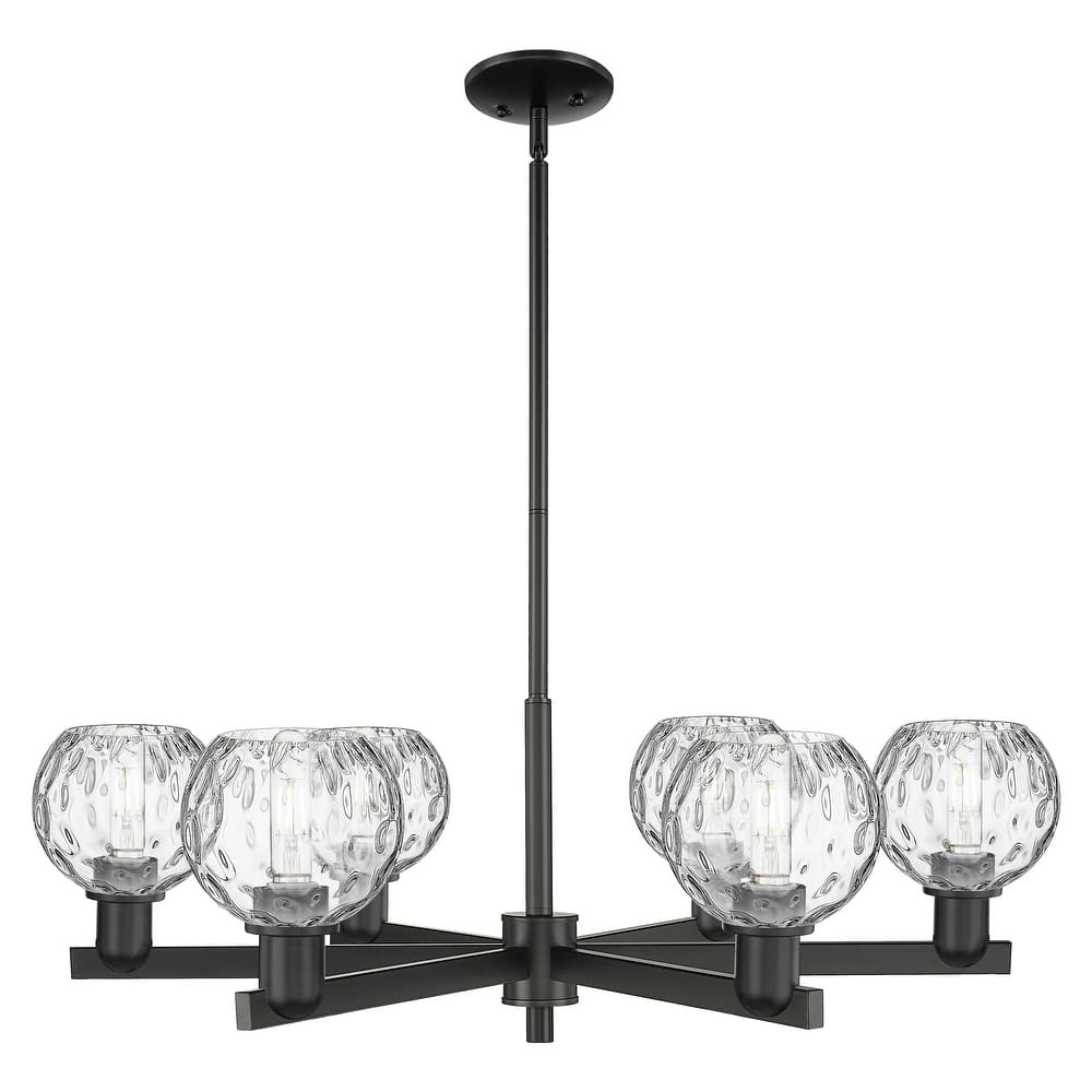 Innovations Lighting Endless Possibilities Arcadia - Athens Water Glass - 6 Light 36" Stem Hung Chandelier