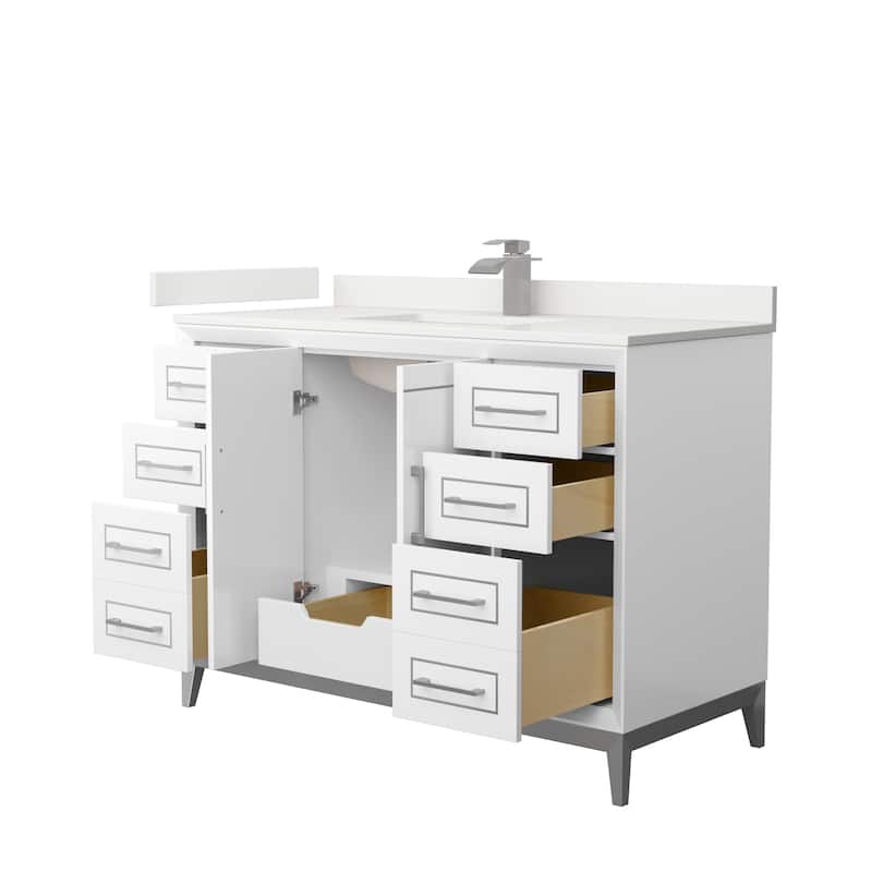 Marlena 48-inch Single Vanity, Quartz Top