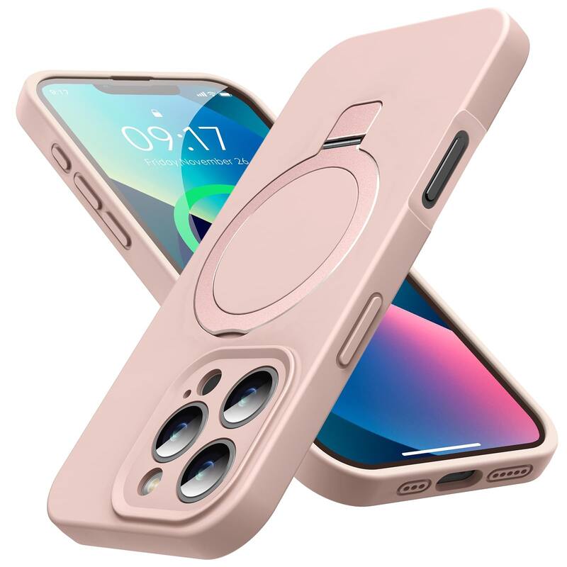 iPhone 16 Pro Max Case, Liquid Silicone,Moisturizing Factor,Extreme Soft Slim Phone Case with Stand Compatible with MagSafe 6.9"