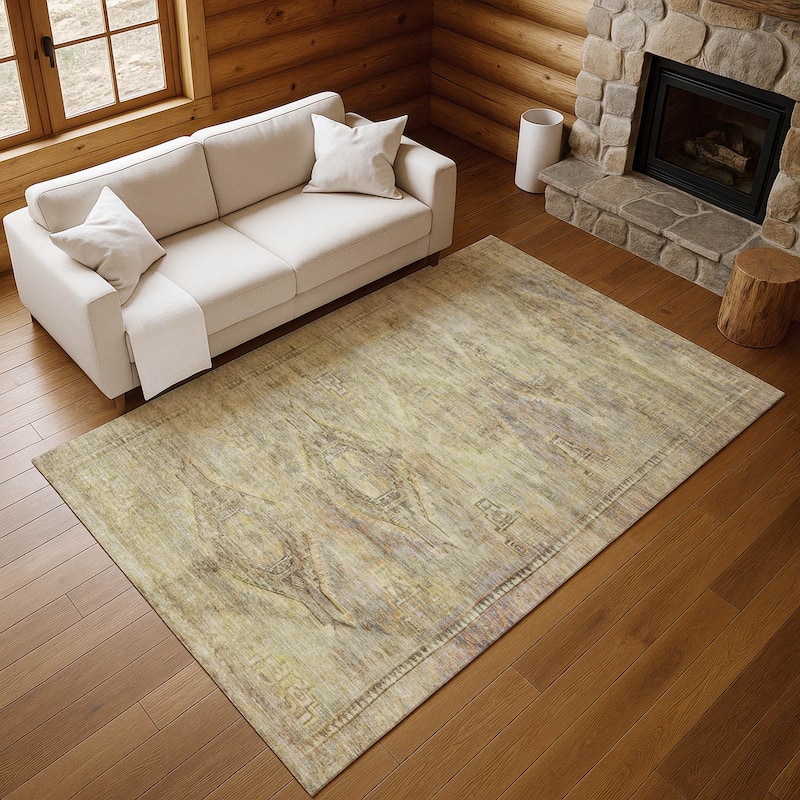 Premium Washable Super Soft Vintage Traditional Mayfield Rug
