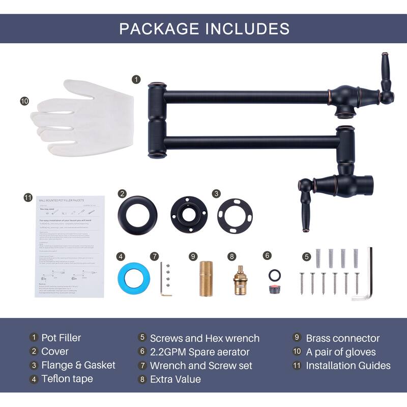 WOWOW Modern Retro Folding Filled Faucet