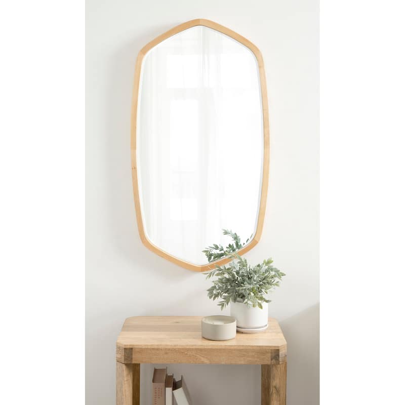 Kate and Laurel McLean Oval Wood Framed Mirror