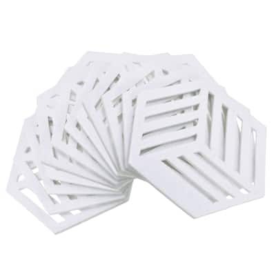 Felt Coasters, Hexagon Mat Pad Coaster for Drink Cup Pot Bowl Vase