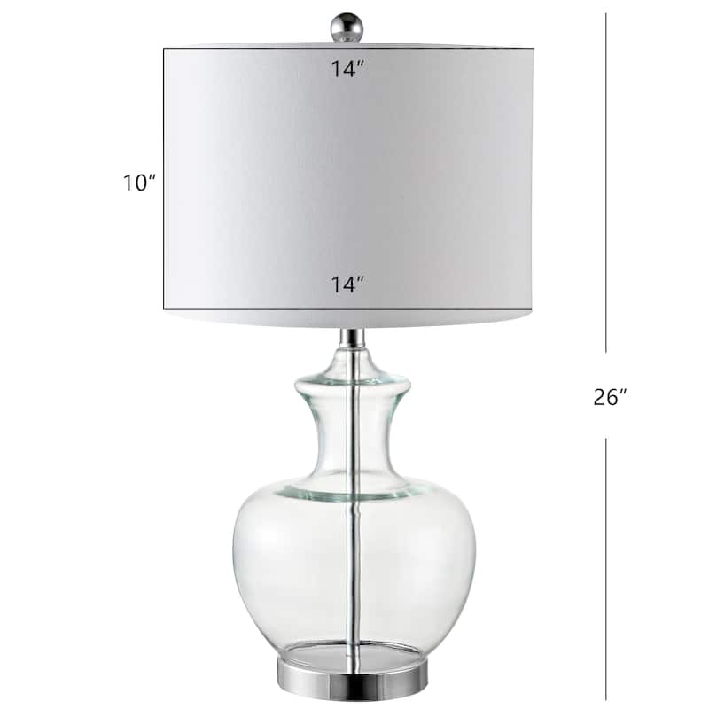 SAFAVIEH Lighting Ronit 25" Table Lamp - 14"x14"x25" - 14Wx14Dx25H