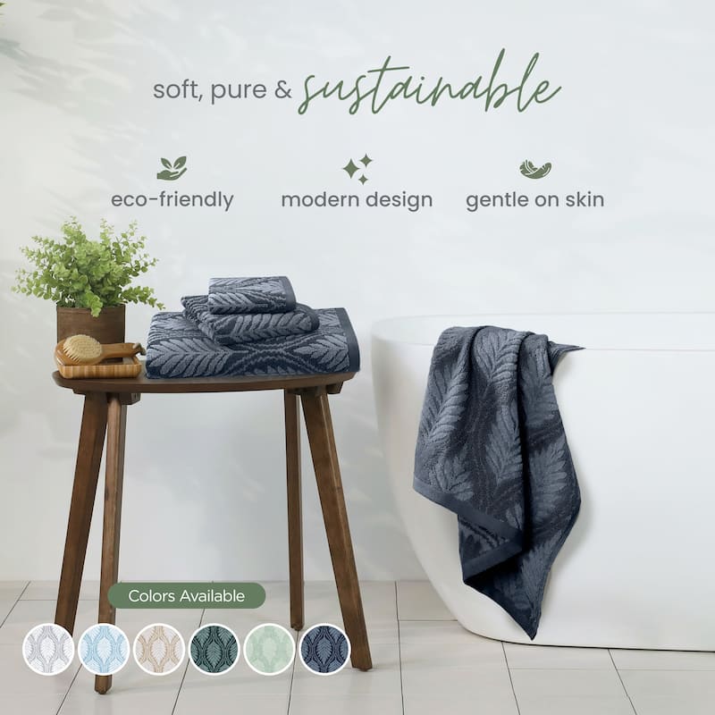 Martex Restore Fern Ogee Sage Bath Towel