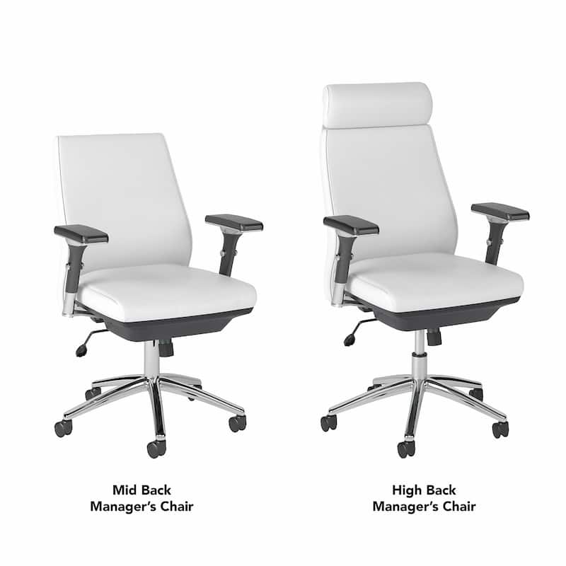 Bush Business Metropolis High Back Leather Executive Office Chair