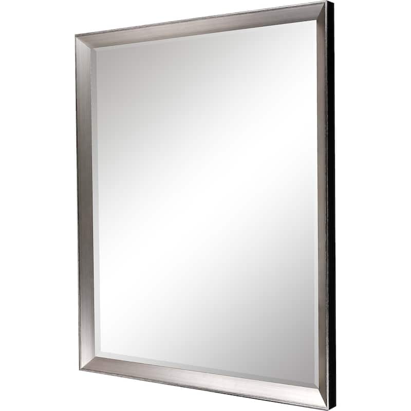 HomeRoots 40" Silver Framed Accent Mirror - 28.00 in. x 40.00 in. x 3.00 in.
