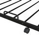 preview thumbnail 12 of 12, Black Twin over Full Size Metal Bunk Bed with Trundle and Lateral Storage Ladder and Wardrobe