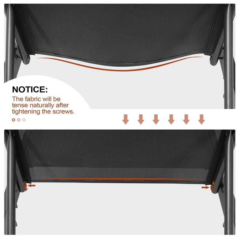 Outdoor Chaise Lounge Reclining Adjustable Chairs with Side Table Set