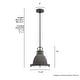 preview thumbnail 12 of 15, Hunter Bridgemoor 12" 1 Light Pendant - Kitchen Island, Dining room - Industrial, Farmhouse