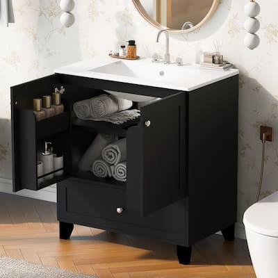 Solid Wood Frame Bathroom Vanity