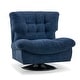 preview thumbnail 14 of 37, MCombo Swivel Accent Chair, Modern Tufted Upholstered Armless Chairs, Wide Seat Single Sofa Chair