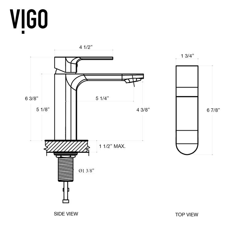 VIGO Davidson Single Hole Bathroom Faucet