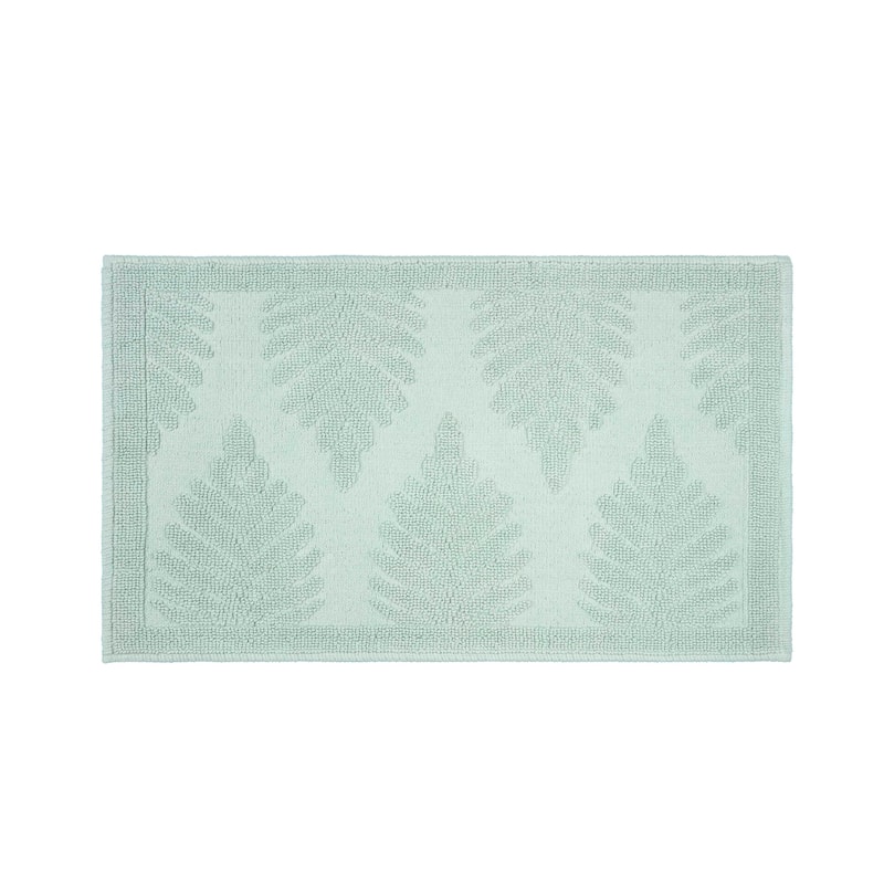 Martex Restore Fern Ogee 100% Reversible Bath Rug - 20 x 32 - Green