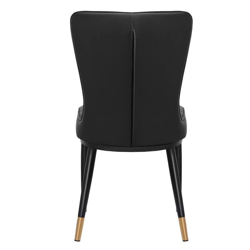 Upholstered Dining Chairs Set of 2 with Metal Legs