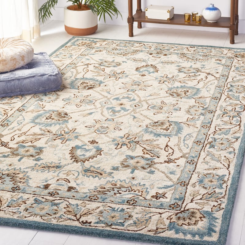 SAFAVIEH Handmade Antiquity Varvara Oriental Wool Rug - 3' x 5' - Peacock/Blue