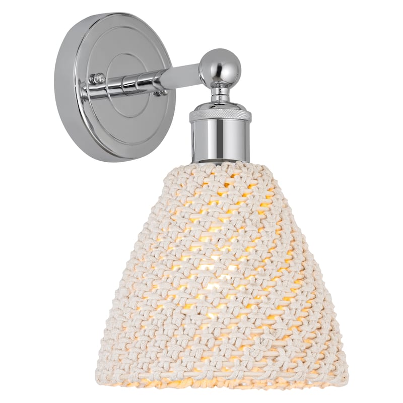 Innovations Lighting Endless Possibilities Edison - Bristol Natural - 1 Light 8" Sconce - Polished Chrome