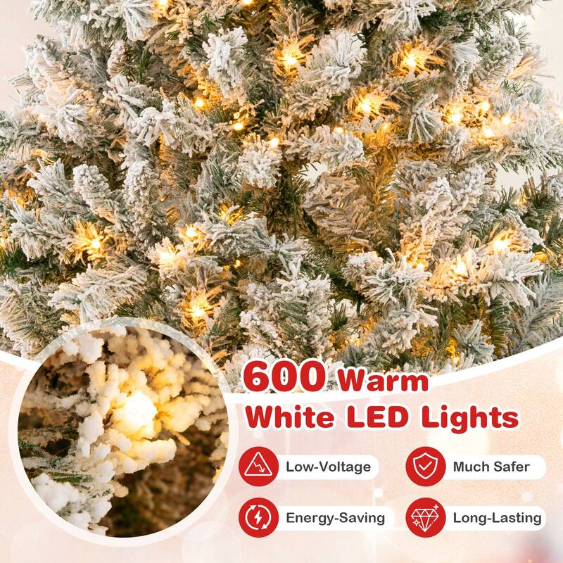 8 Feet Artificial Xmas Tree 3-Minute Quick Shape
