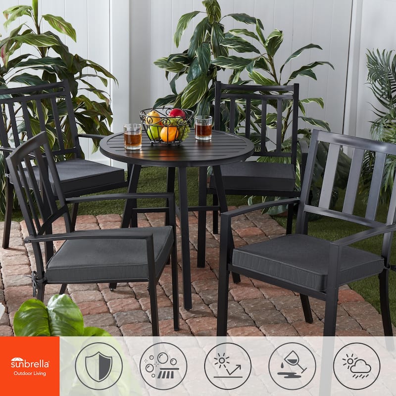 Sunbrella Indoor/ Outdoor 17-inch Square Corded Chair Pad