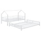 preview thumbnail 42 of 43, Metal House Bunk Bed, Twin over Full