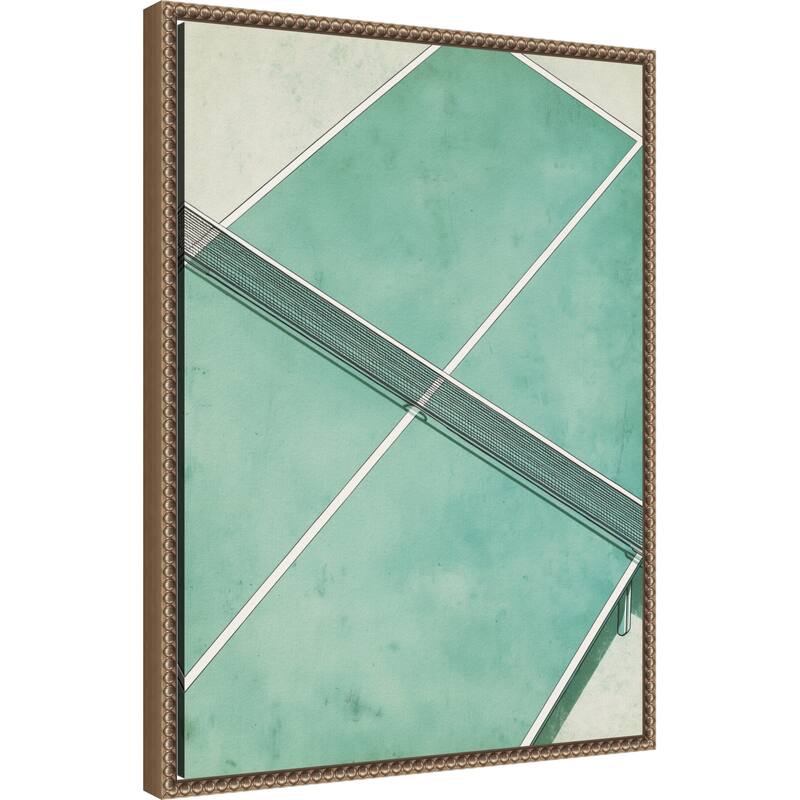 Ping Pong Table by Andreas Magnusson (18 x 24 in.), Framed Canvas Wall Art Print