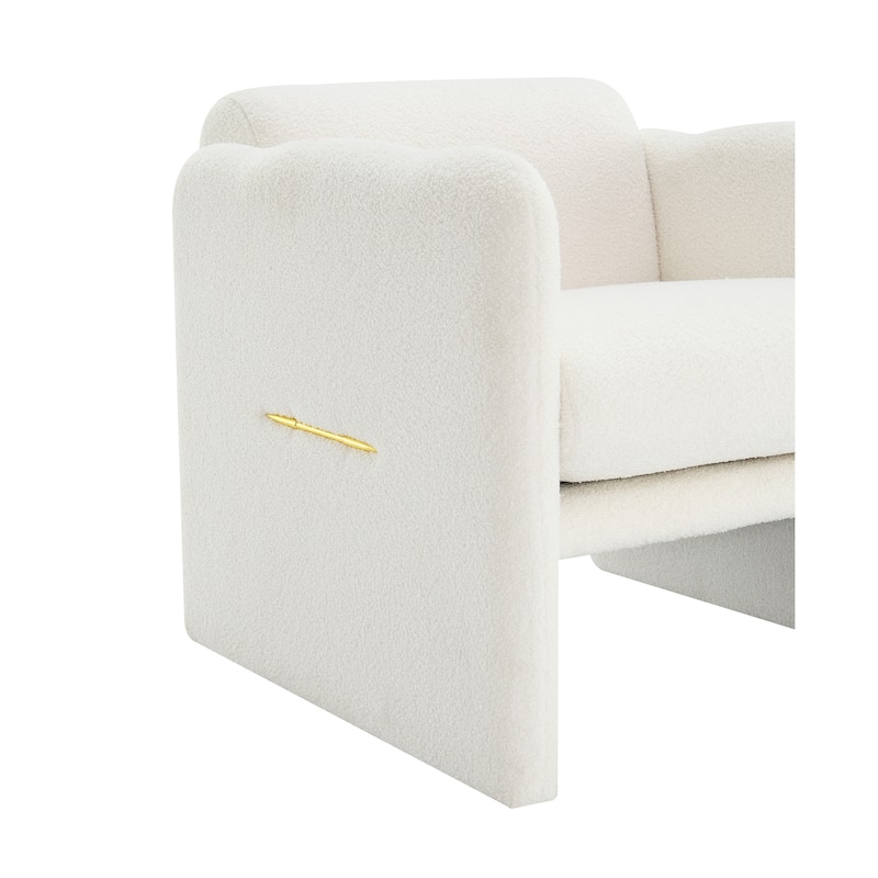Christopher Knight Home - Morgan Modern White Teddy Accent Arm Chair